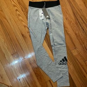 Adidas. Gray Leggings. Size S. With Tags.